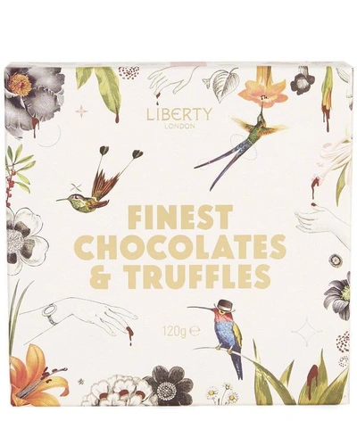 Shop Liberty London Finest Chocolates And Truffles 120g In White
