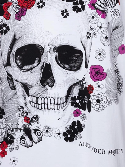 Shop Alexander Mcqueen Oversize Skull T-shirt In White