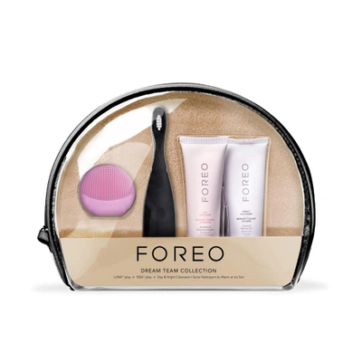 Shop Foreo Gift Set Dream Team In Pink/black
