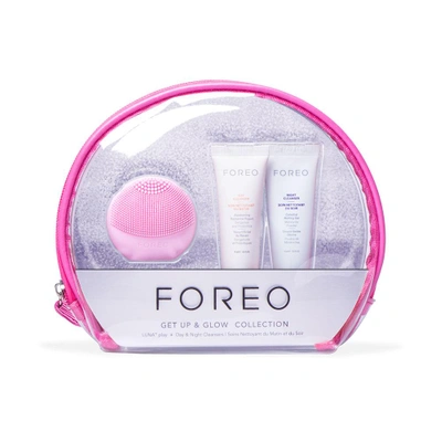 Shop Foreo Gift Set Get Up And Glow In Pink