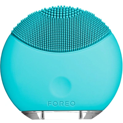 Shop Foreo Silicone Facial Brush  Luna Mini Turquoise Blue
