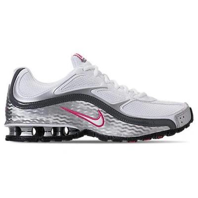 Nike Women's Reax Run 5 Running Sneakers From Finish Line In White/metallic  Silver/dark Grey/white | ModeSens