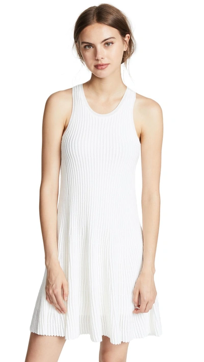 Shop Theory Ottoman Day Dress In Shell White/white