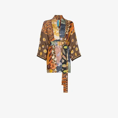 Shop Rianna + Nina Oberteil Mit Stern-print In Multicolour