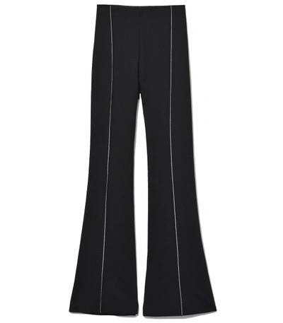 Shop Rosetta Getty Black Cropped Flare Pant