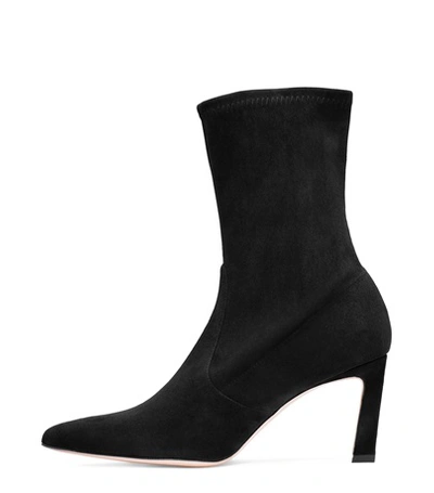 Shop Stuart Weitzman The Rapture Bootie In Black Suede