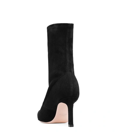 Shop Stuart Weitzman The Rapture Bootie In Black Suede