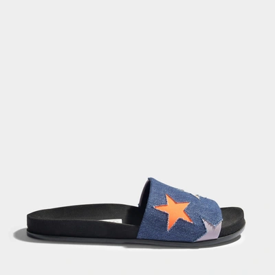 Shop Stella Mccartney Mules W/ Stars In 蓝色