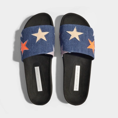 Shop Stella Mccartney Mules W/ Stars In 蓝色