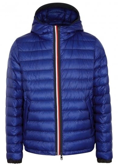 Shop Moncler Morvan Quilted Shell Jacket In Blue