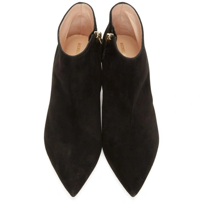 Shop Nicholas Kirkwood Black Suede Mira Pearl Boots In N99 Black