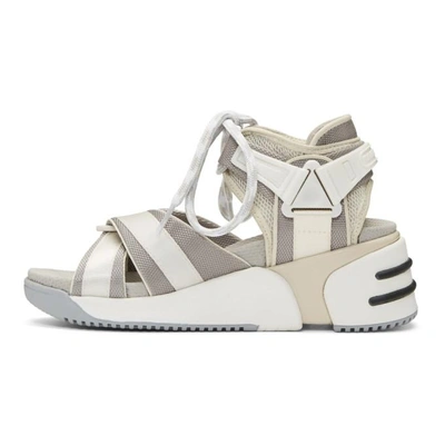 Shop Marc Jacobs Off-white And Grey Somewhere Sport Sandals