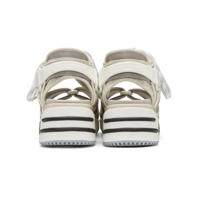 Shop Marc Jacobs Off-white And Grey Somewhere Sport Sandals