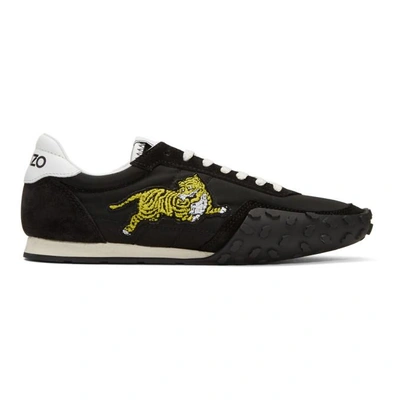Shop Kenzo Black Move Sneakers In 99 Black