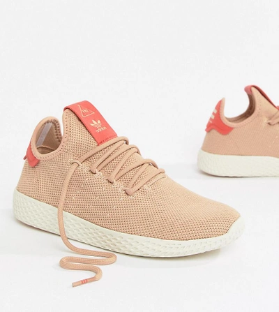 Shop Adidas Originals Pharrell Williams Tennis Hu Sneakers In Pink - Pink