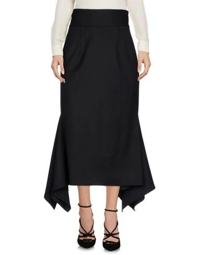 Shop Sid Neigum Midi Skirts In Black