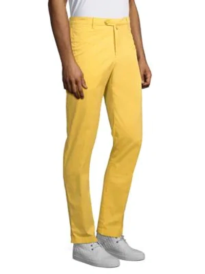 Shop Kiton Classic Straight-fit Jeans In Yellow