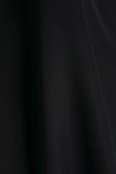 Shop Halston Heritage Cutout Crepe Dress In Black