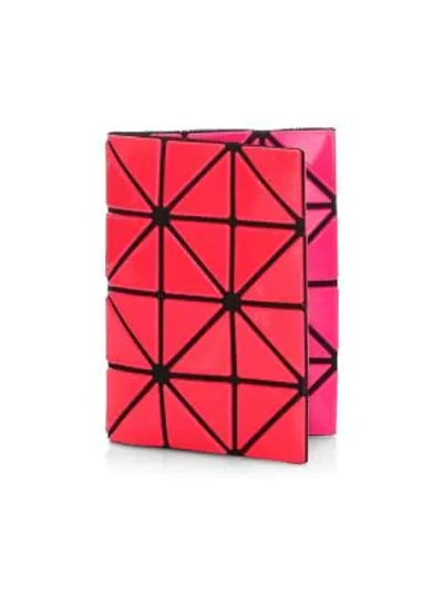 Shop Bao Bao Issey Miyake Color Block Card Case In Red Pink