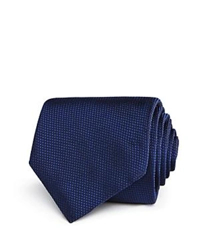 Shop Hugo Boss Textured Nonsolid Classic Tie In Navy