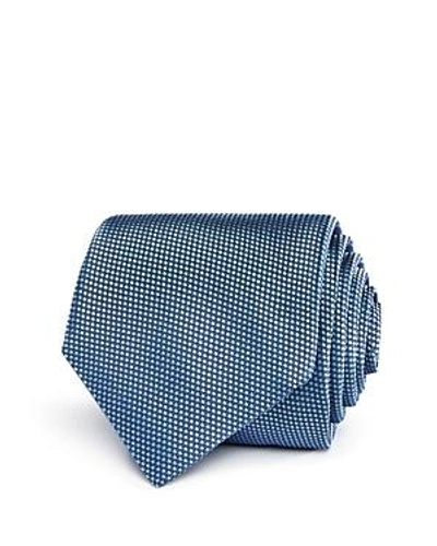 Shop Hugo Boss Textured Nonsolid Classic Tie In Blue