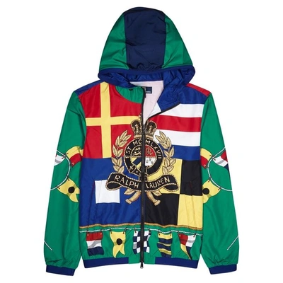 Shop Polo Ralph Lauren Printed Shell Jacket In Multicoloured