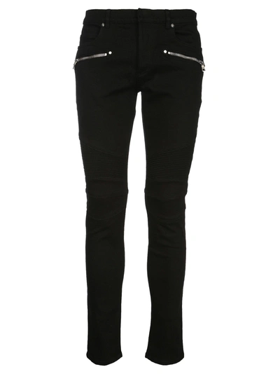 Shop Balmain Jeans Biker In Black