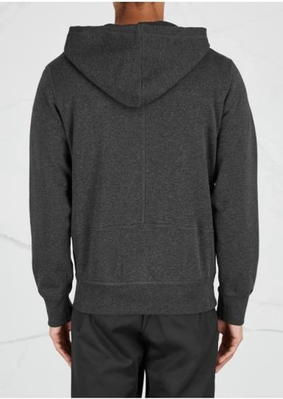 Shop Alexander Mcqueen Grey Printed Cotton Sweatshirt In Charcoal