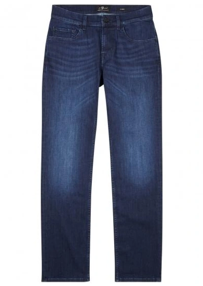 Shop 7 For All Mankind Slimmy Luxe Performance Slim-leg Jeans In Indigo