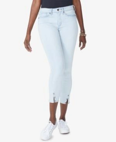 Shop Nydj Ami Embellished Tummy-control Ankle Skinny Jeans In Palm Desert
