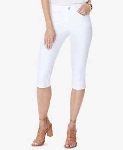 Shop Nydj Skinny Capri Jeans In Optic White