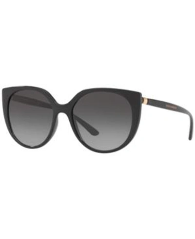 Shop Dolce & Gabbana Sunglasses, Dg6119 54 In Black / Grey Gradient