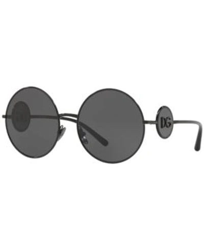Shop Dolce & Gabbana Sunglasses, Dg2205 59 In Black / Grey