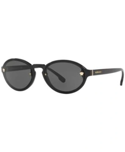 Shop Versace Sunglasses, Ve4352 54 In Black / Grey