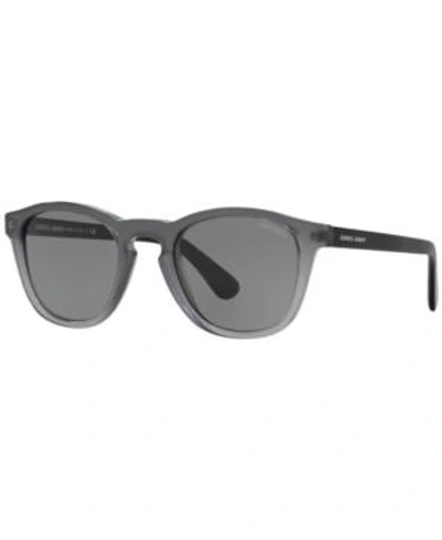 Shop Giorgio Armani Sunglasses, Ar8112 50 In Opal Grey / Grey