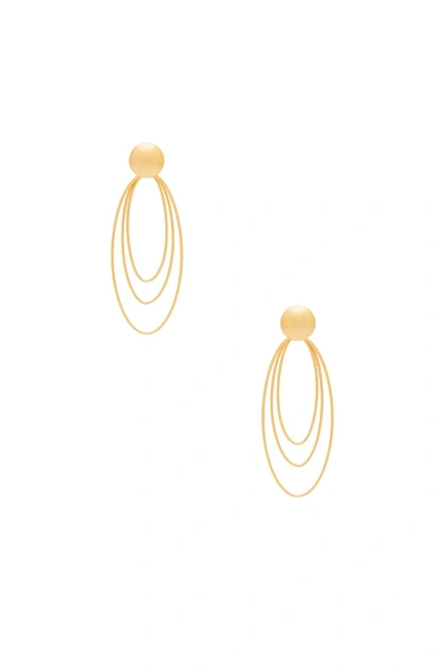Shop Amber Sceats Pip Earring In Metallic Gold