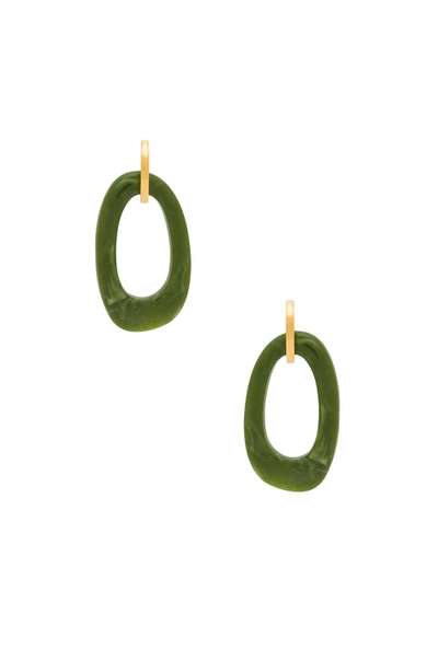 Shop Amber Sceats Amazon Earring In Green