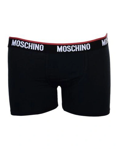 Shop Moschino Boxers In Dark Blue
