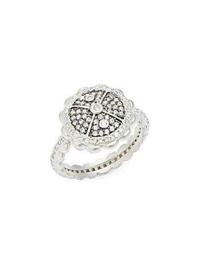 Shop Freida Rothman Classic Cubic Zirconia And Sterling Silver Holiday Rings