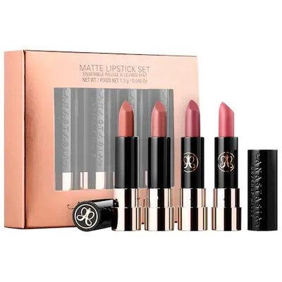 Shop Anastasia Beverly Hills Nude Matte Lipstick Set Soft Pink, Kiss, Spice, Dead Roses