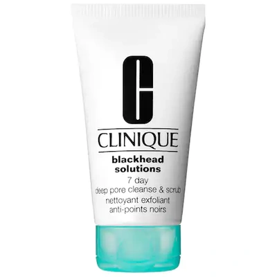 Shop Clinique Blackhead Solutions 7 Day Deep Pore Cleanse & Face Scrub 4.2 oz/ 125 ml