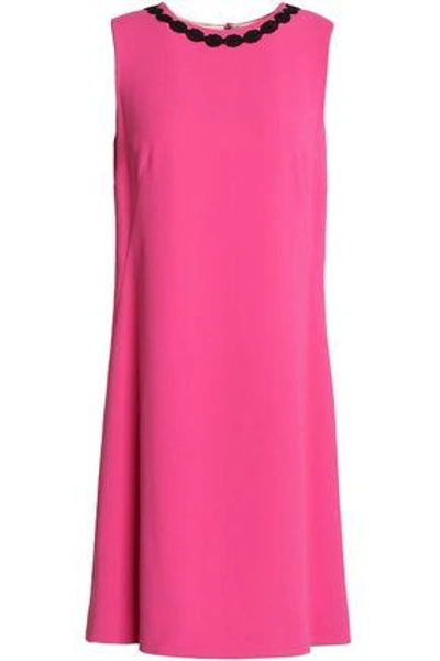 Shop Dolce & Gabbana Woman Crepe Mini Dress Bright Pink