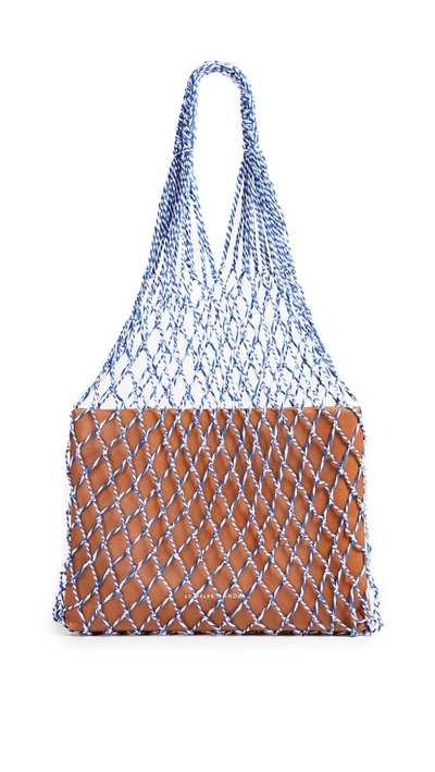 Shop Loeffler Randall Adrienne Net Tote Bag In Blue/white