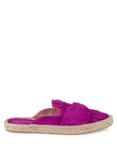 Shop Saks Fifth Avenue Suede Espadrille Mules In Sand