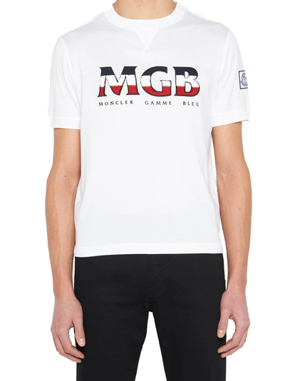 Shop Moncler Mgb T-shirt In White