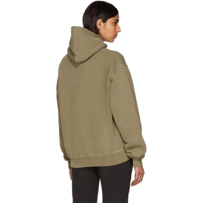 Shop Yeezy Brown Classic Hoodie In Trench