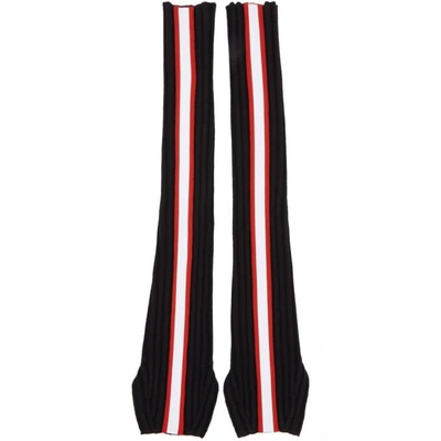Shop Calvin Klein 205w39nyc Black Striped Sleeves In 119 Black/r