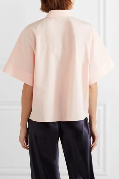 Shop Jil Sander Cotton-poplin Shirt In Pink
