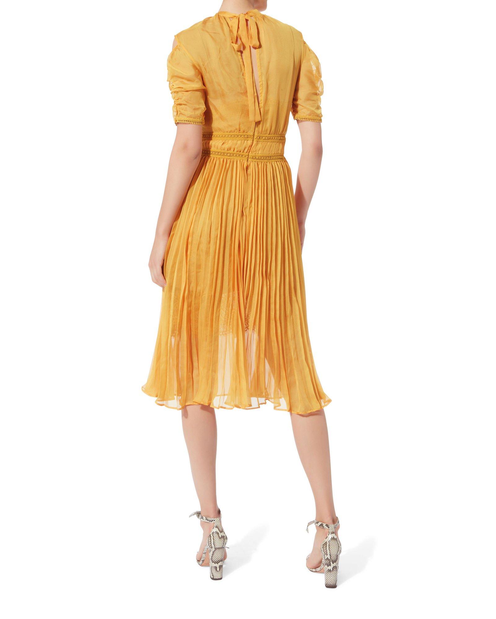 self portrait mustard dress
