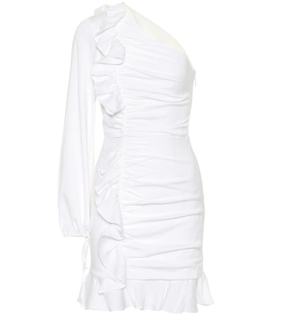 Shop Rebecca Vallance Argentine One-shoulder Dress In White